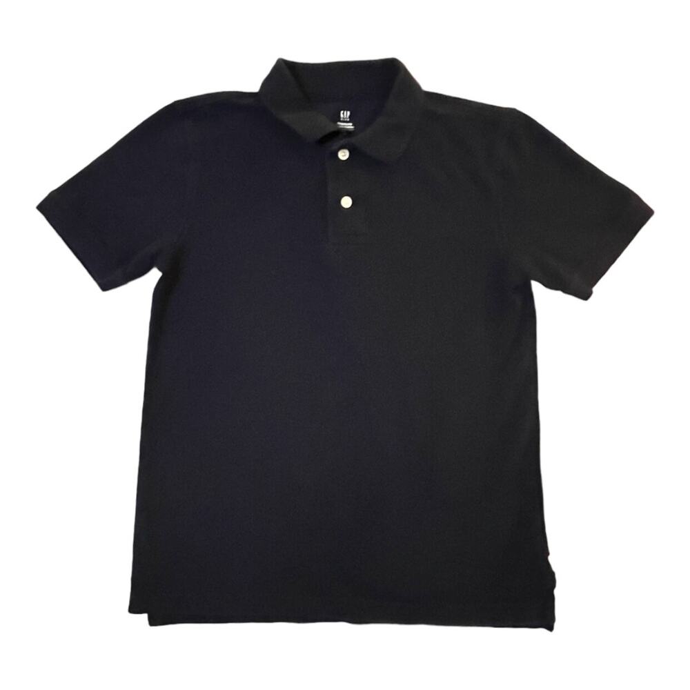 Gap VGUC Boys Organic Navy Blue Polo. Size Large